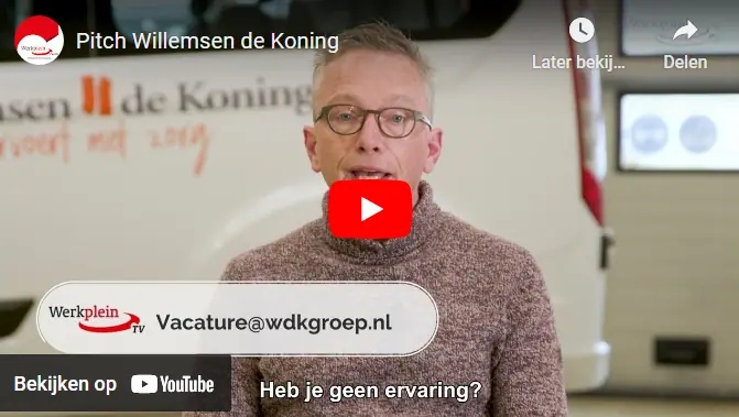 Sollicitatie procedure Willemsen de Koning chauffeurs